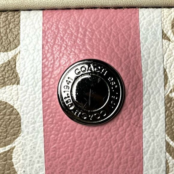 Coach Signature Logo Cosmetic Bag - Picture 8 of 8